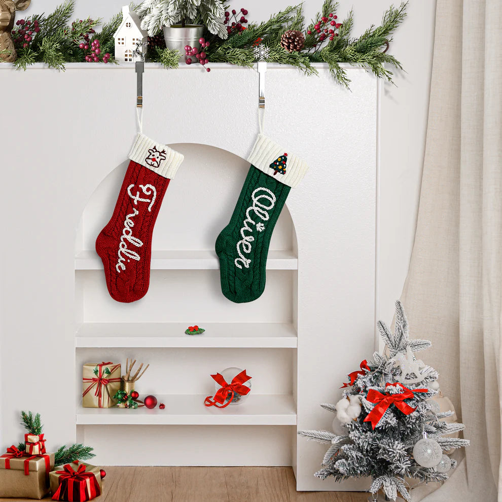 Custom Name KnittedXMAS Stockings