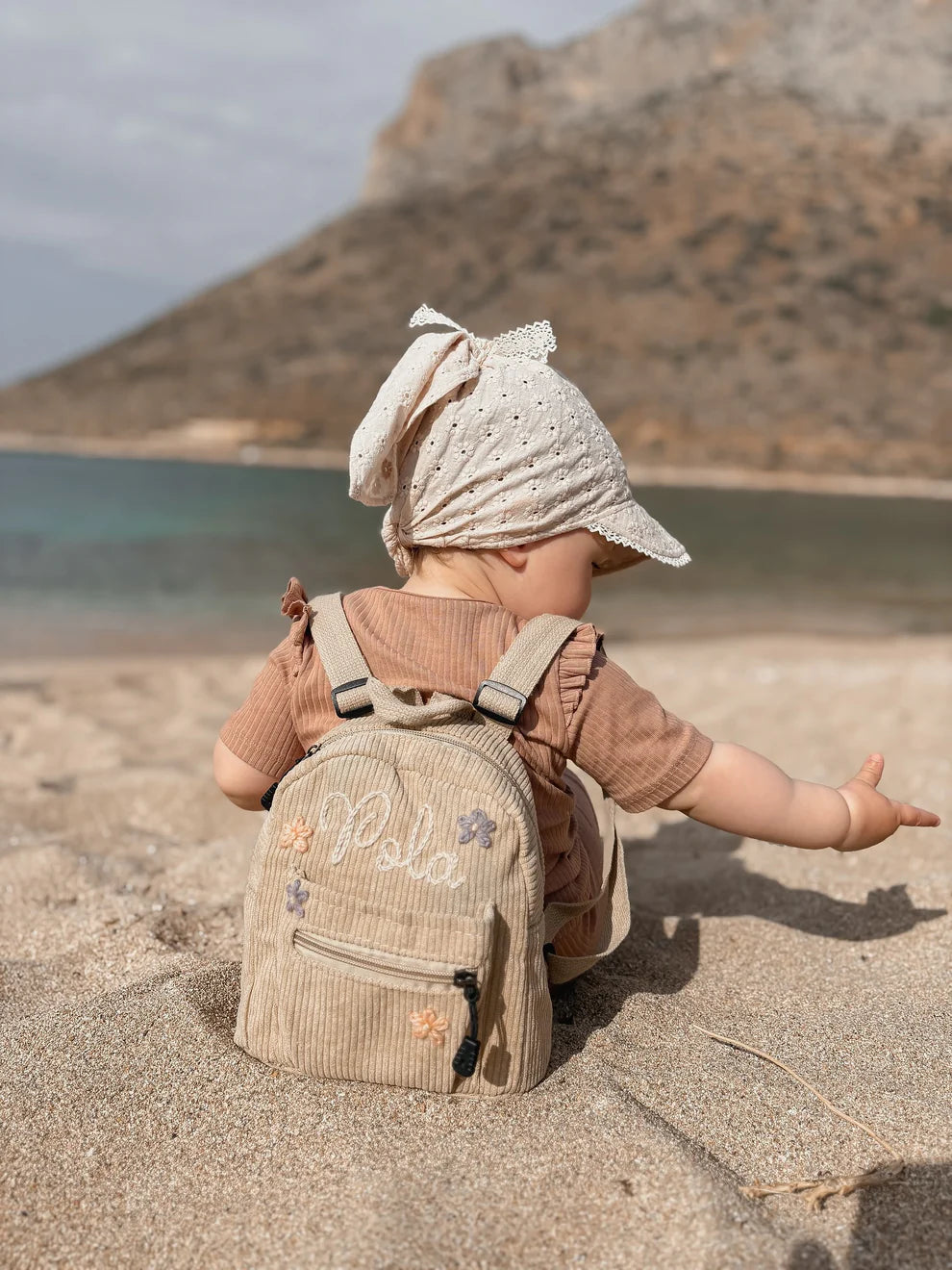 Hand embroidered kidsmini backpack