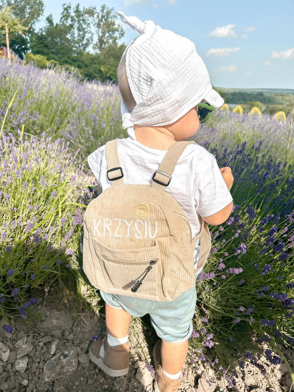 Hand embroidered kidsmini backpack