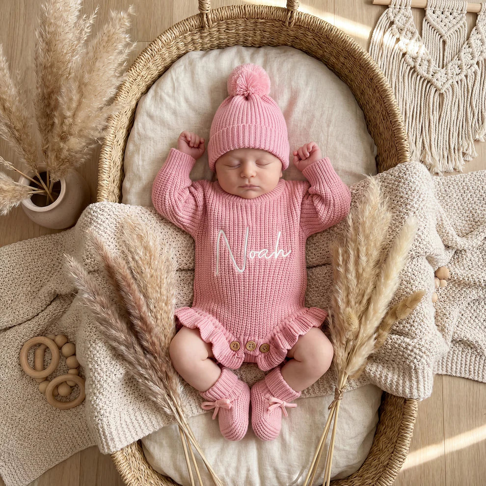 Chunky Knit Frill legRomper