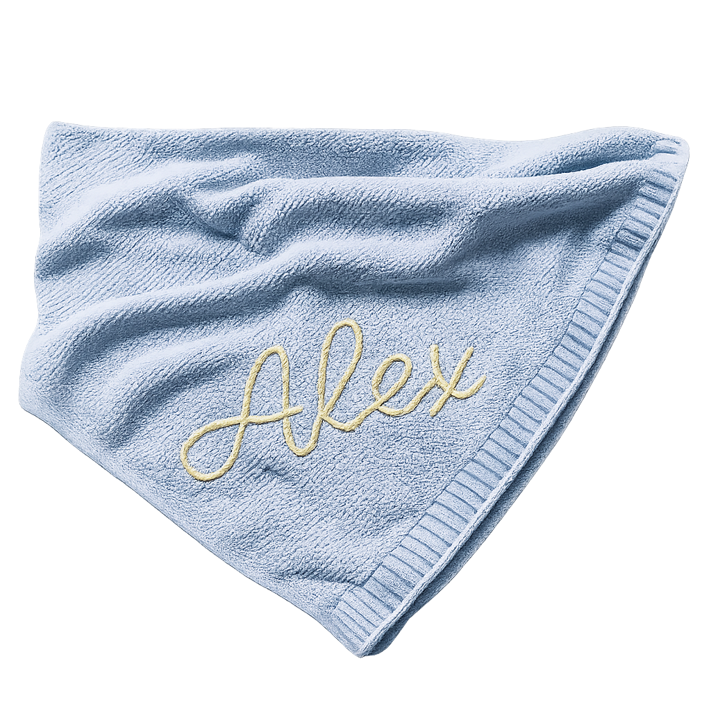 Hand-knitted custom baby blankets