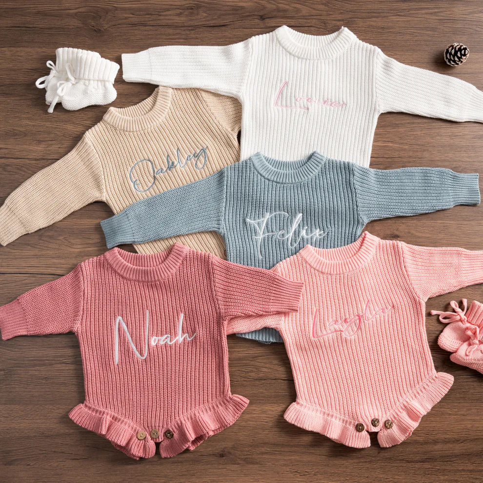 Chunky Knit Frill legRomper