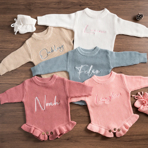 Chunky Knit Frill legRomper