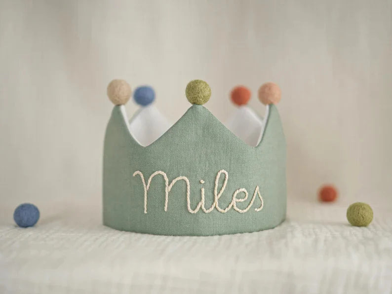 Hand knitted BirthdayCrown