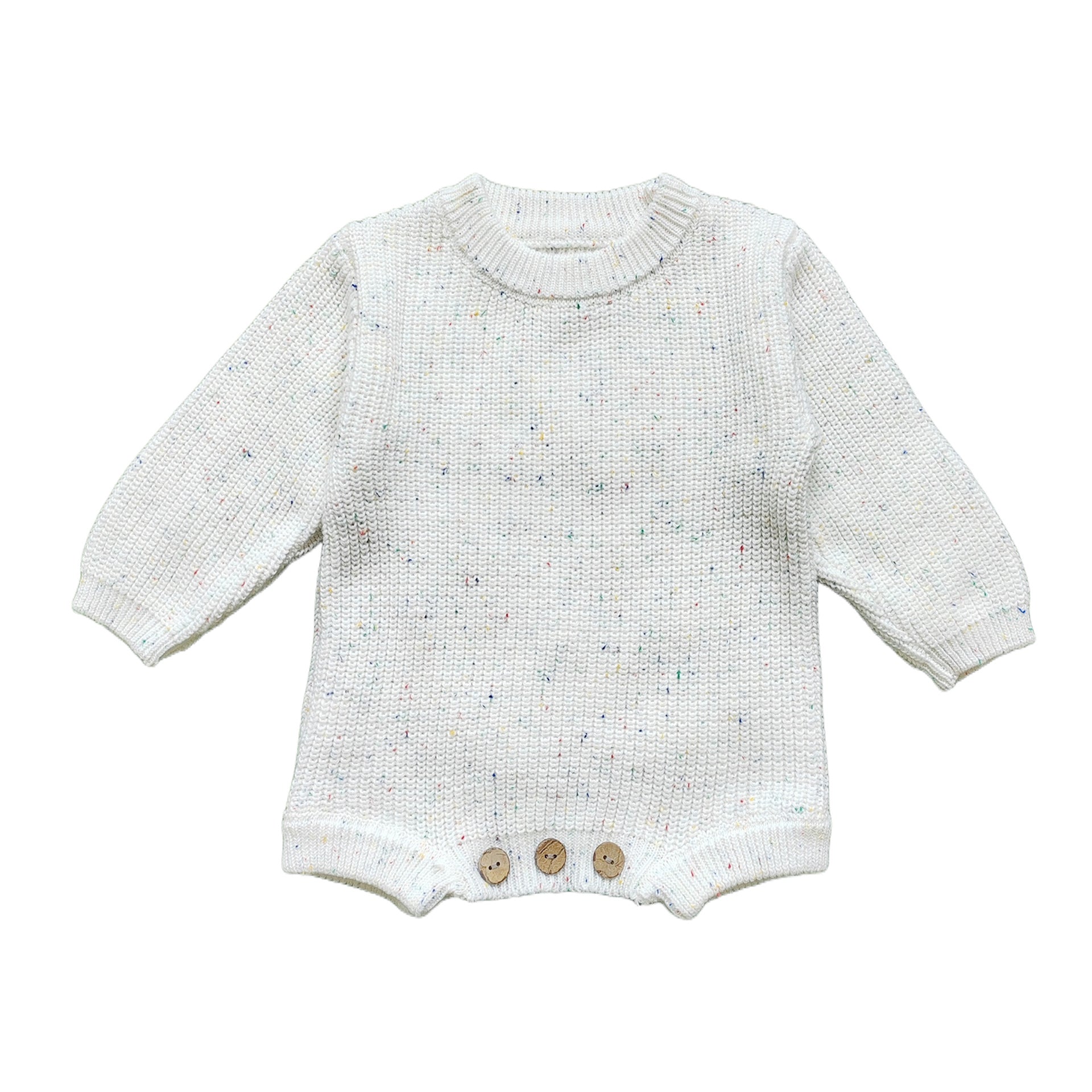 Hand-knitted custom  baby bodysuit