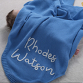 Hand-knitted custom baby blankets