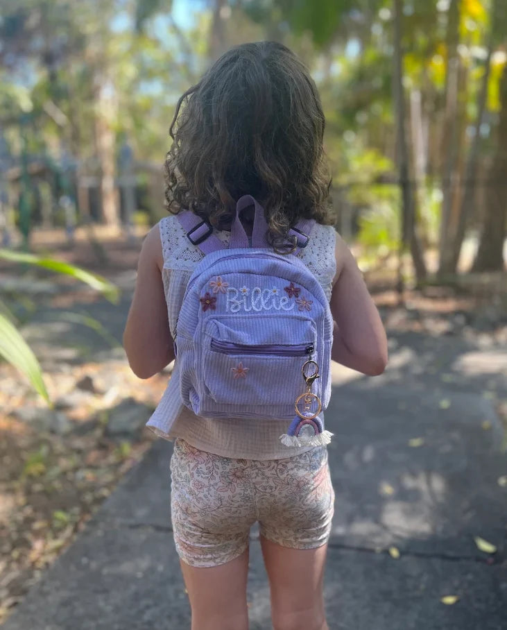 Hand-embroidered children's backpack